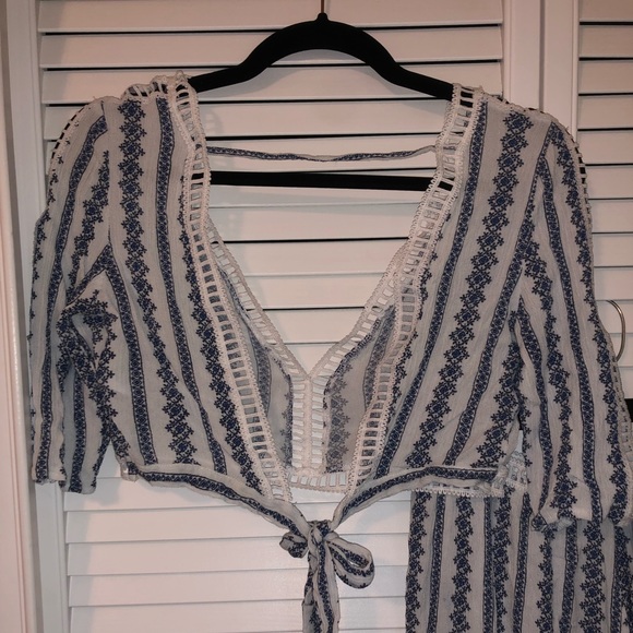 NWOT American Threads Two Piece Crop Top and Maxi Skirt Set - Picture 5 of 8